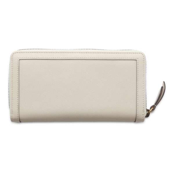 9720138 03 Gucci Diana Bamboo Long Wallet White