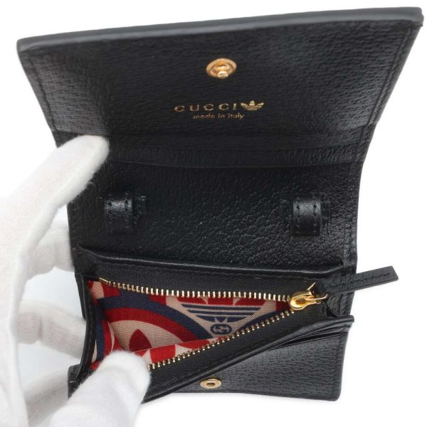 9720220 06 Gucci Horsebit Adidas Collaboration Wallet Black