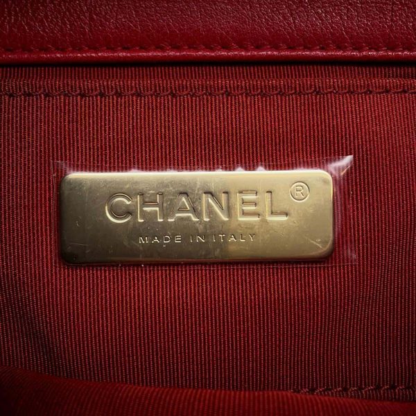 9720404 08 CHANEL Belt Bag Chain Lambskin Black