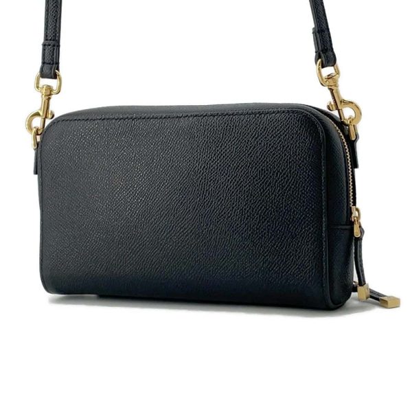 9720459 02 Christian Dior Caro Double Pouch Shoulder Bag Black