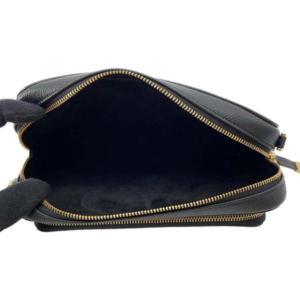 9720459 05 Christian Dior Caro Double Pouch Shoulder Bag Black