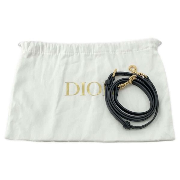 9720459 12 Christian Dior Caro Double Pouch Shoulder Bag Black