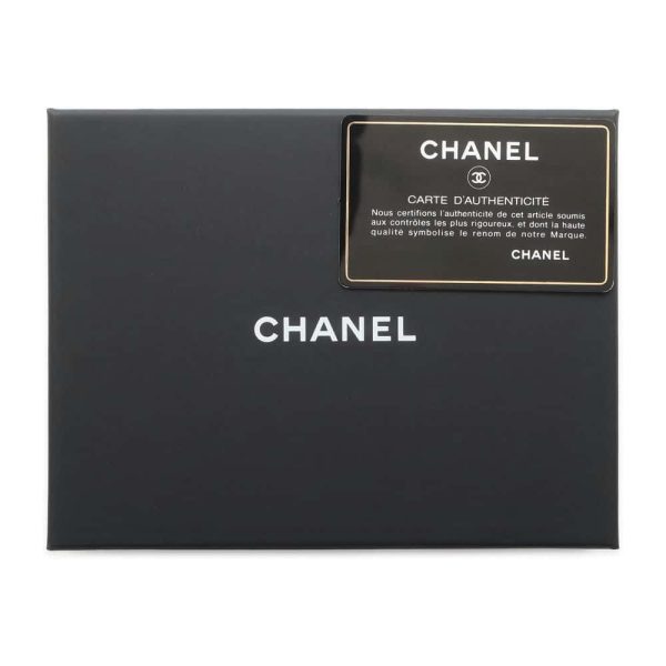 9722385 12 Chanel Cocomark Chain Wallet Wallet Matelasse Caviar Skin Black