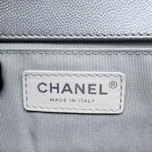 9724594 14 Chanel Boy Chanel Shoulder Bag Chevron Caviar Skin Black