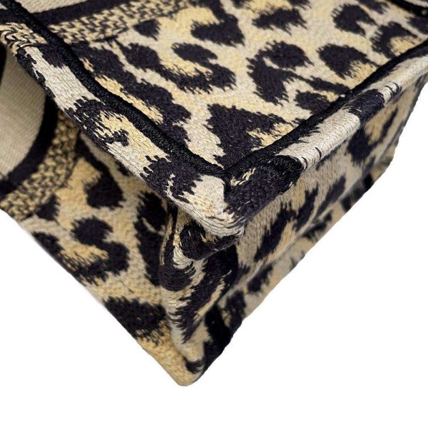 9725843 09 Christian Dior Book Tote Mini Leopard 2way