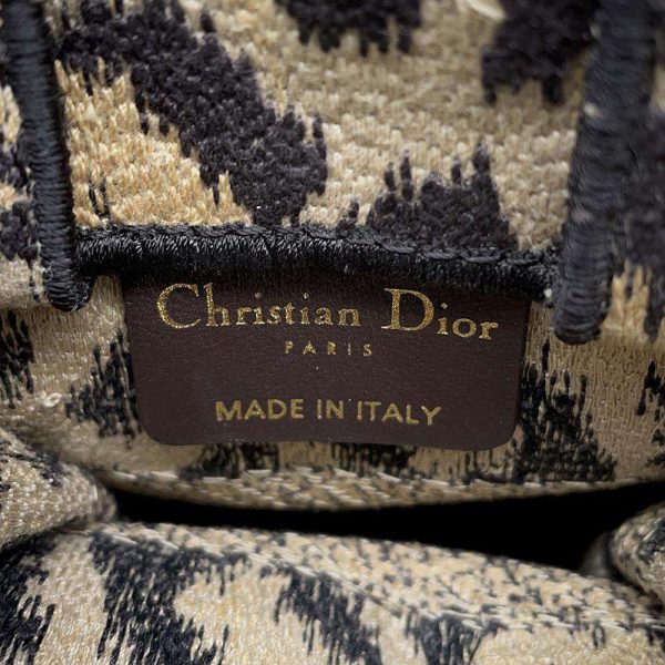 9725843 12 Christian Dior Book Tote Mini Leopard 2way