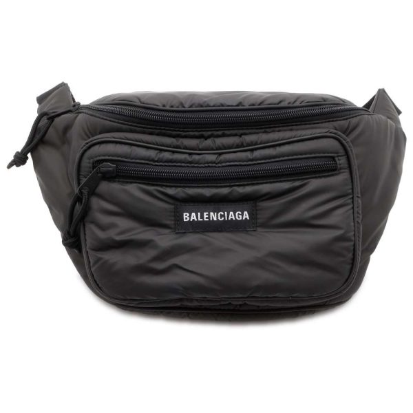 9726758 01 Balenciaga Explorer Belt Pack Waist Pouch Black