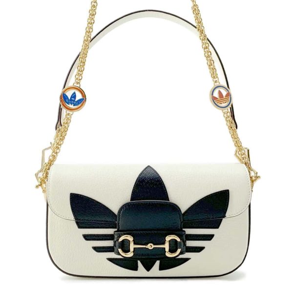 9727045 01 Gucci Adidas Collaboration Horsebit 1955 Chain Shoulder Bag