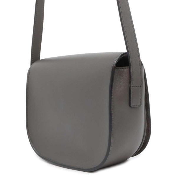 9733718 02 Celine Folco Cuile Triomphe Shoulder Bag Charcoal