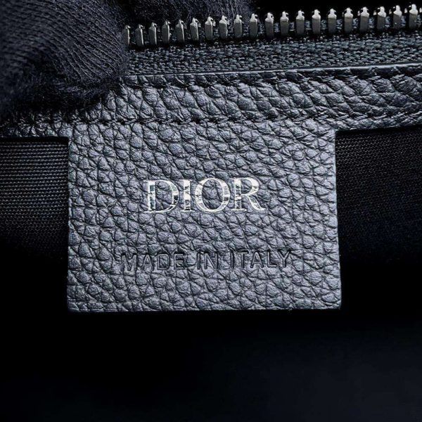 9733763 11 Christian Dior Oblique Weekender 25 Handbag Black