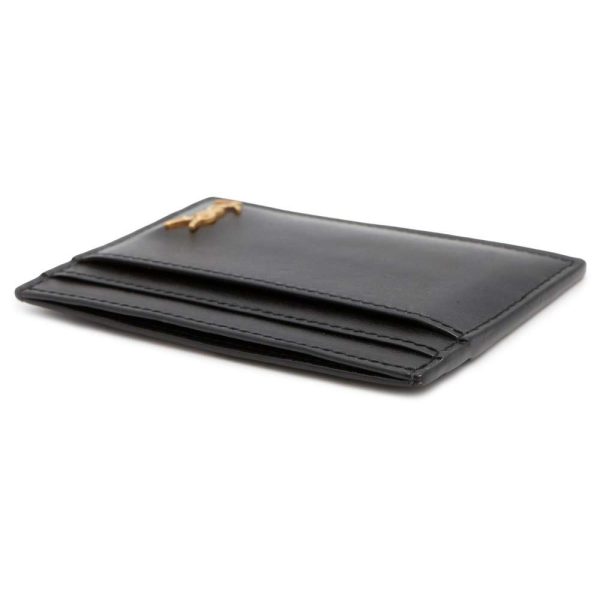 9735156 02 Saint Laurent Paris Tiny Cassandra Card Case Black