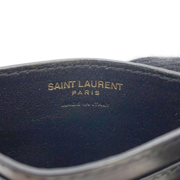 9735156 11 Saint Laurent Paris Tiny Cassandra Card Case Black