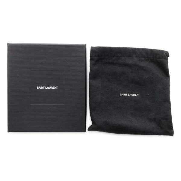 9735156 12 Saint Laurent Paris Tiny Cassandra Card Case Black