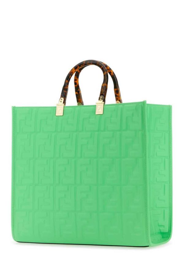 976a78627deaedf ia 2 Fendi Green Tote Bag