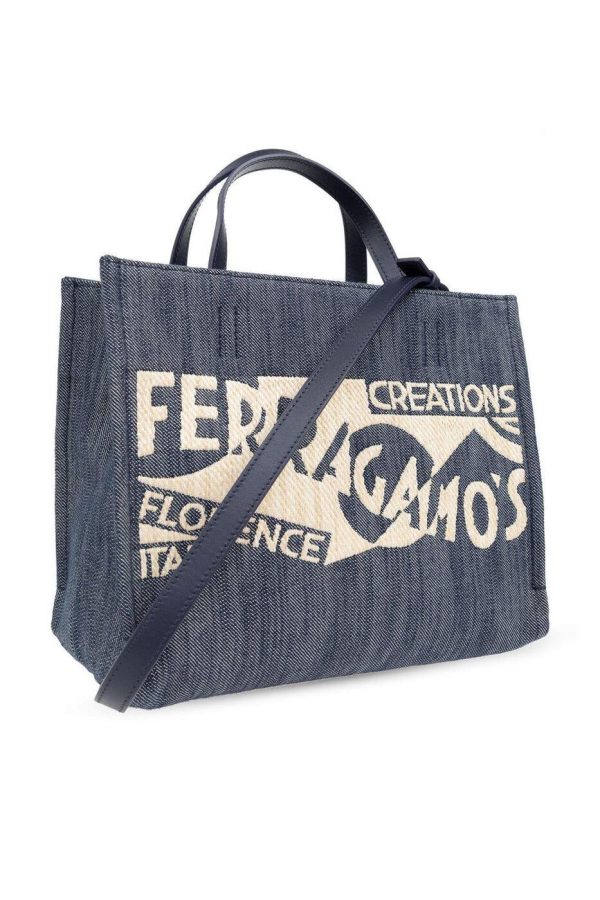 9fb91f8951a1634 ia 3 Ferragamo Denim Autumn Winter Tote Bag Blue