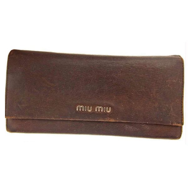 a170 Miu Miu long wallet brown