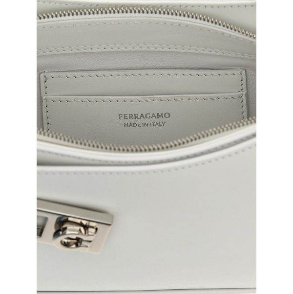 a1ef7173b99bfa1 ju 4 Ferragamo Archive Medium Shoulder Bag White