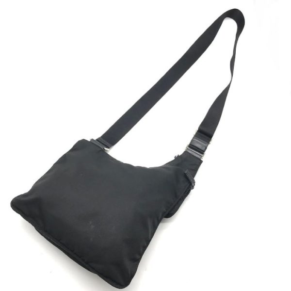 a3626 2 PRADA triangle Tessuto nylon shoulder bag black