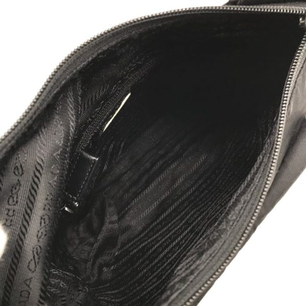 a3626 7 PRADA triangle Tessuto nylon shoulder bag black