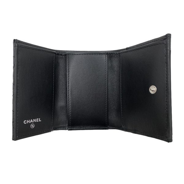 a70325y8360894305 08 CHANEL 255 Flap Wallet Matelasse Calfskin Black