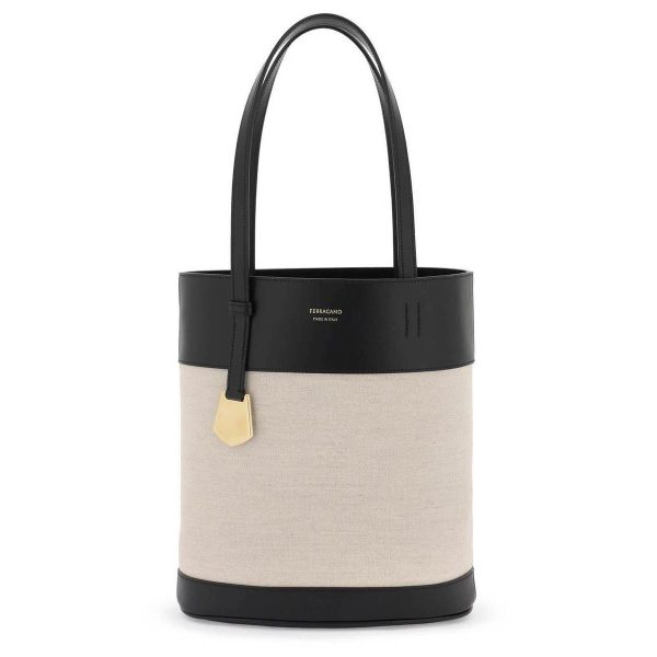 adafd19de27fd56 ik 1 Salvatore Ferragamo Charming NS Tote Bag Multicolor