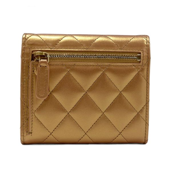 ap0231 b10077 02 CHANEL Wallet Small Flap Wallet Matelasse Grained Calfskin Pink