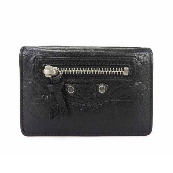 b a14686 0 BALENCIAGA 477455 Mini Wallet Coin Black