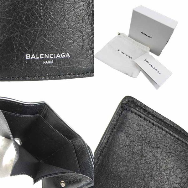 b a14686 7 BALENCIAGA 477455 Mini Wallet Coin Black