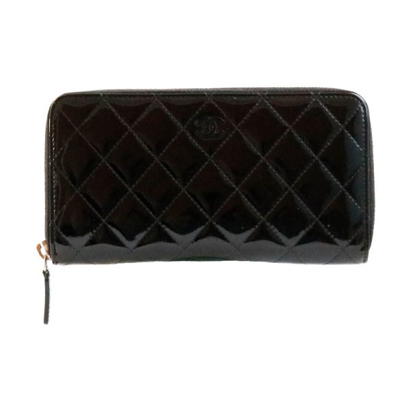 b2403191 CHANEL Matelasse Long Wallet Black