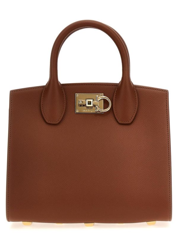 b307fbd42153040 ia 1 Ferragamo Cognac Tote Bag Brown