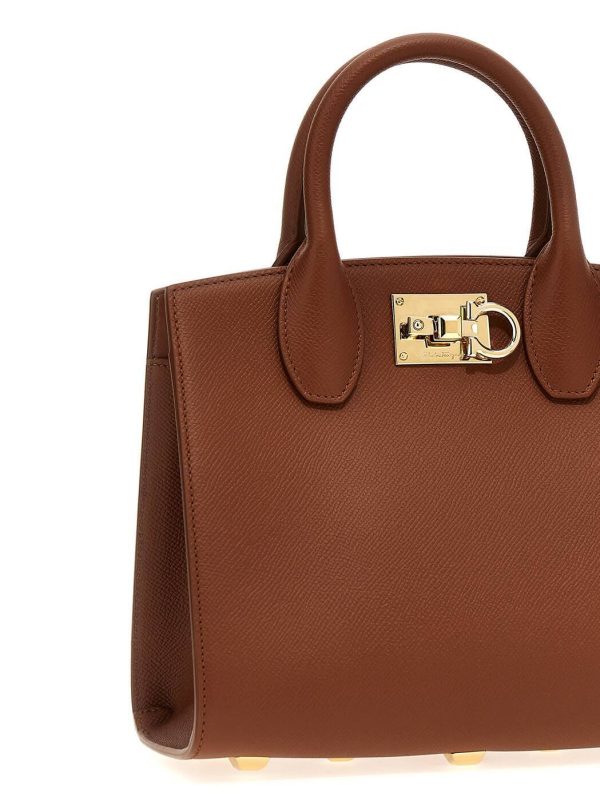 b307fbd42153040 ia 3 Ferragamo Cognac Tote Bag Brown