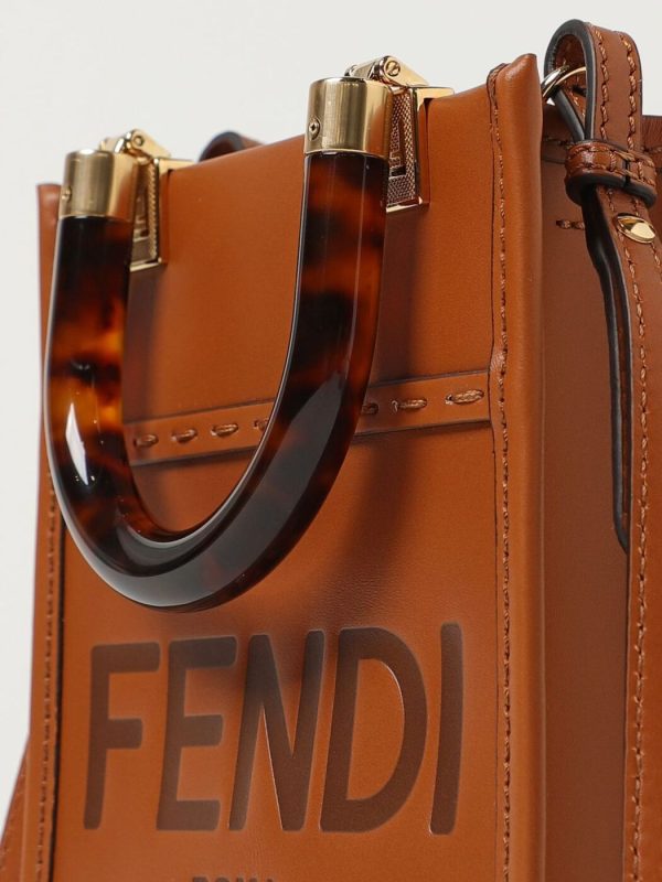 b675781b9010351 gi 3 Fendi Hand Bag Brown