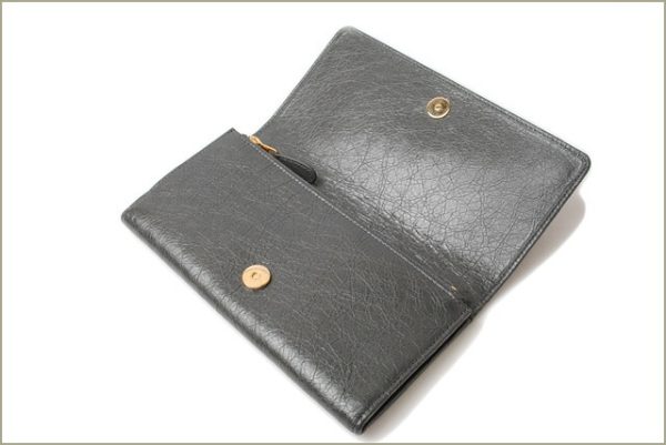 ba 16 001 3 Balenciaga Giant Money Wallet Black