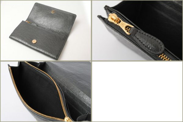 ba 16 001 5 Balenciaga Giant Money Wallet Black