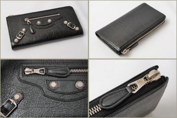 ba 16 002 2 Balenciaga Giant Continental Wallet Black