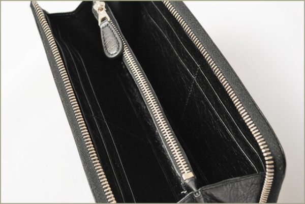 ba 16 002 3 Balenciaga Giant Continental Wallet Black