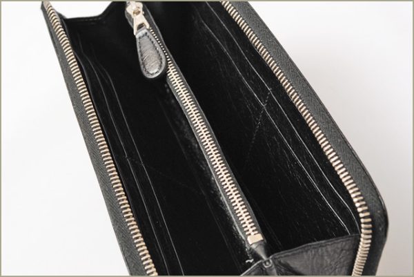 ba 16 002 3 Balenciaga Giant Continental Long Wallet Black