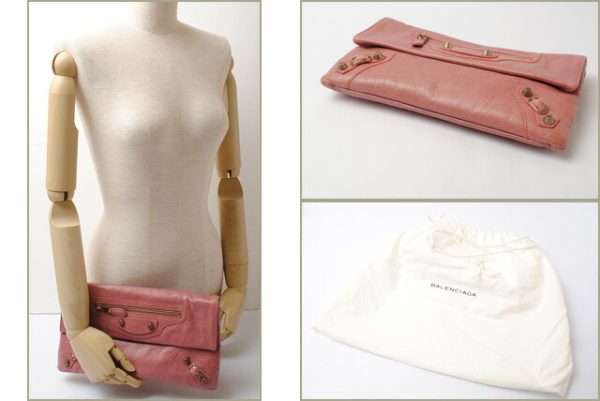 ba 17 002 2 Balenciaga Giant Envelope Clutch Bag Pink