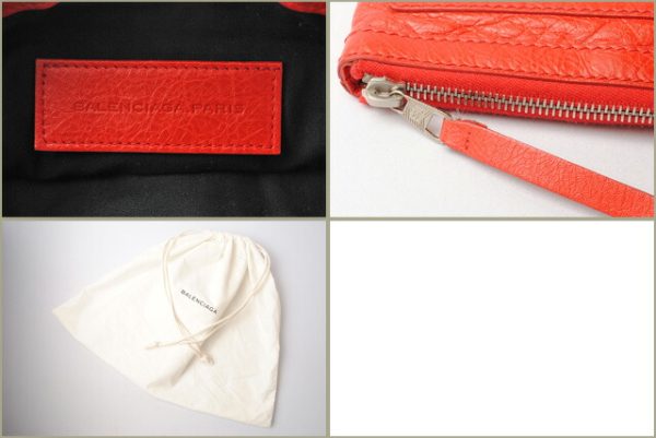 ba 18 002 6 Balenciaga Clip Small Pouch Red