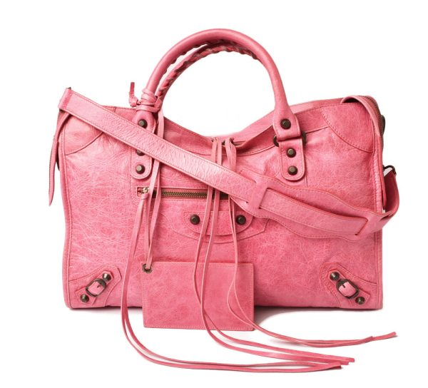 ba 18 007 1 Balenciaga Editors Bag The City Pink