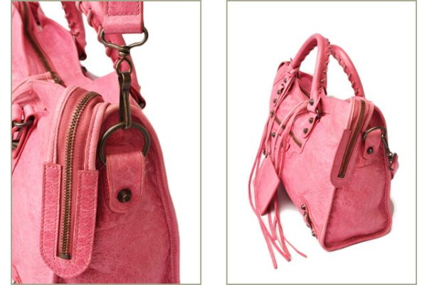 ba 18 007 3 Balenciaga Editors Bag The City Pink