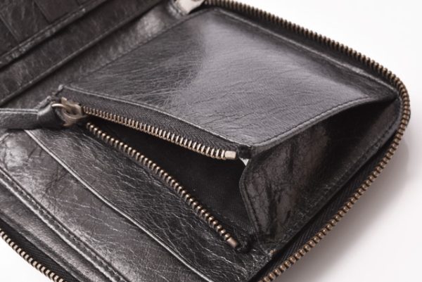 ba 19 007 7 Balenciaga Folding Wallet Black