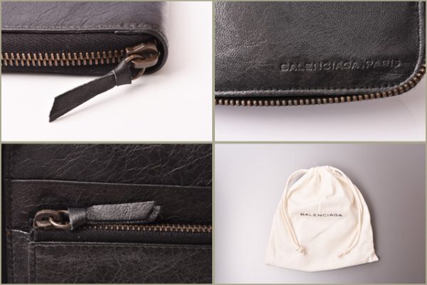 ba 19 007 9 Balenciaga Folding Wallet Black