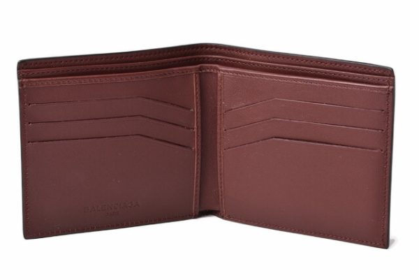 ba 19 010 5 Balenciaga Wallet Calf Black Bordeaux