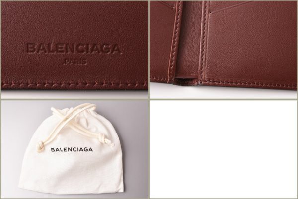 ba 19 010 7 Balenciaga Wallet Calf Black Bordeaux