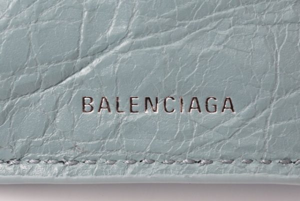 ba 19 023 8 Balenciaga Folding Wallet Blue