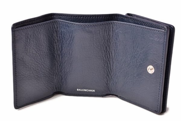 ba 19 024 6 Balenciaga Folding Wallet Blue