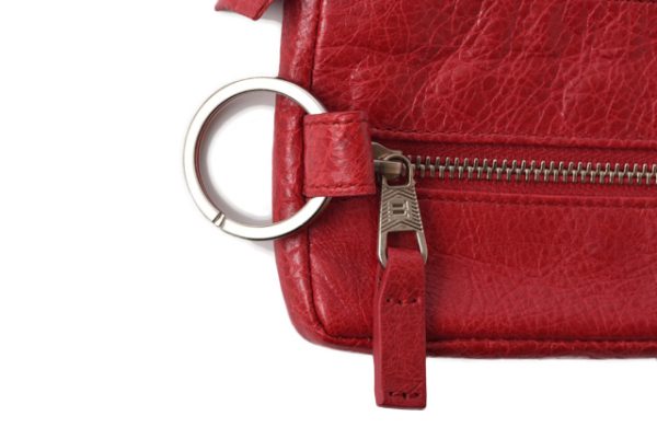 ba 19 028 6 Balenciaga Coin Case Key Ring Red