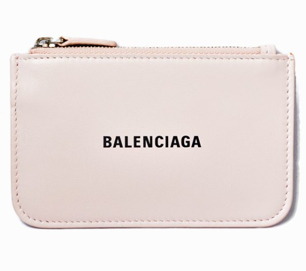 ba 20 001 1 Balenciaga Cash Key Coin Zip Coin Case Pink