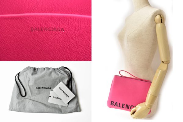 ba 20 003 2 Balenciaga Cash Handle Pouch Clutch Bag Pink